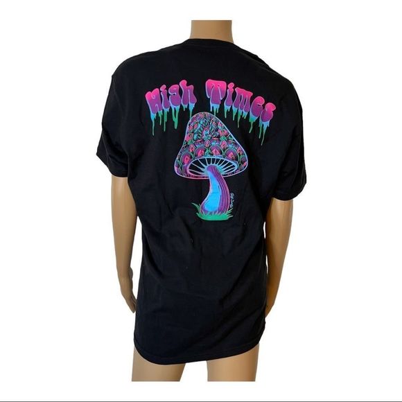 Mushroom T-Shirt Bright Neon Graphics - Picture 6 of 11